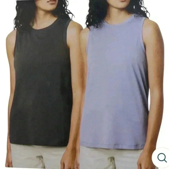 Set of 2 Kersh Tank Tops Small Purple Grey Sleeveless Tops - Picture 14 of 15